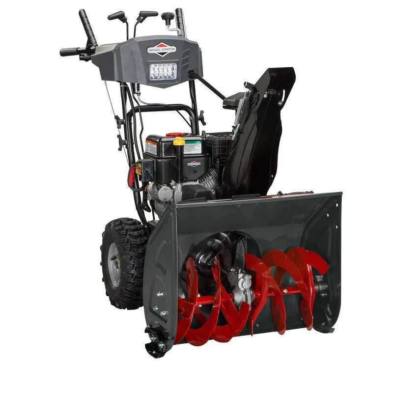 Briggs & Stratton, 26 po 208 cc Démarrage électrique à double étage, Noir, Soupleins de neige, 26 in