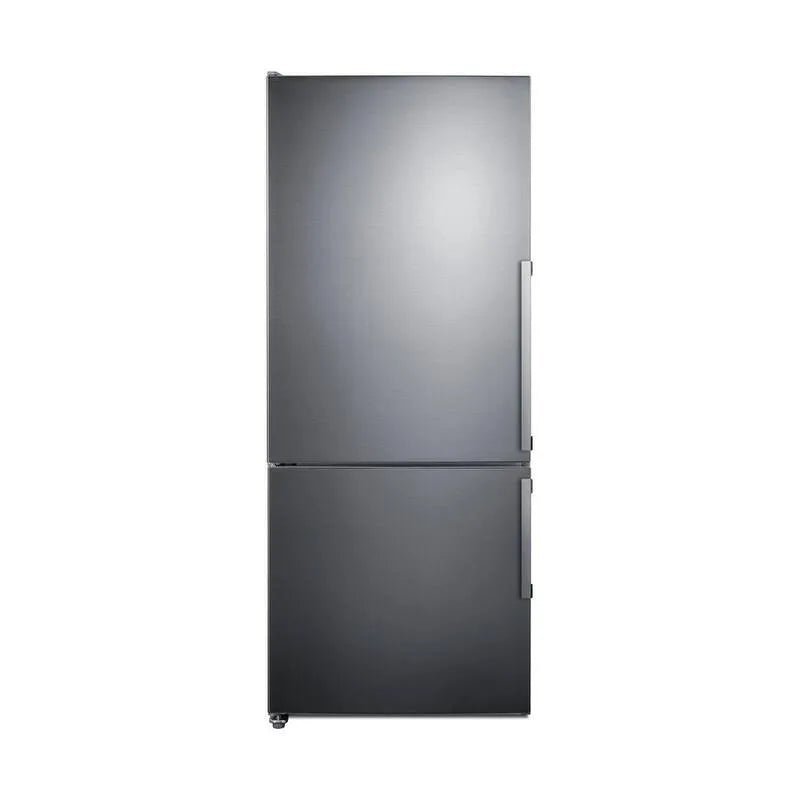 Summit Appliance, Réfrigérateur de congélateur inférieur en acier inoxydable, profondeur de comptoir, Bottom Congélateur Réfrigérateurs, 28 in, 13.8 cu. ft