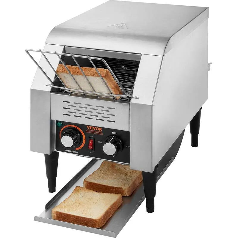 Grille-pain, Acier inoxydable, Design commercial, Appareil de cuisson au pain électrique, Argent, Tasters