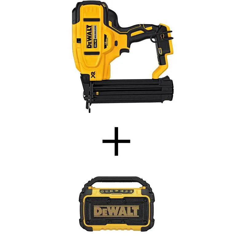 DEWALT Brad Nailer, 20V, sans fil Design, outil de fixation pneumatique