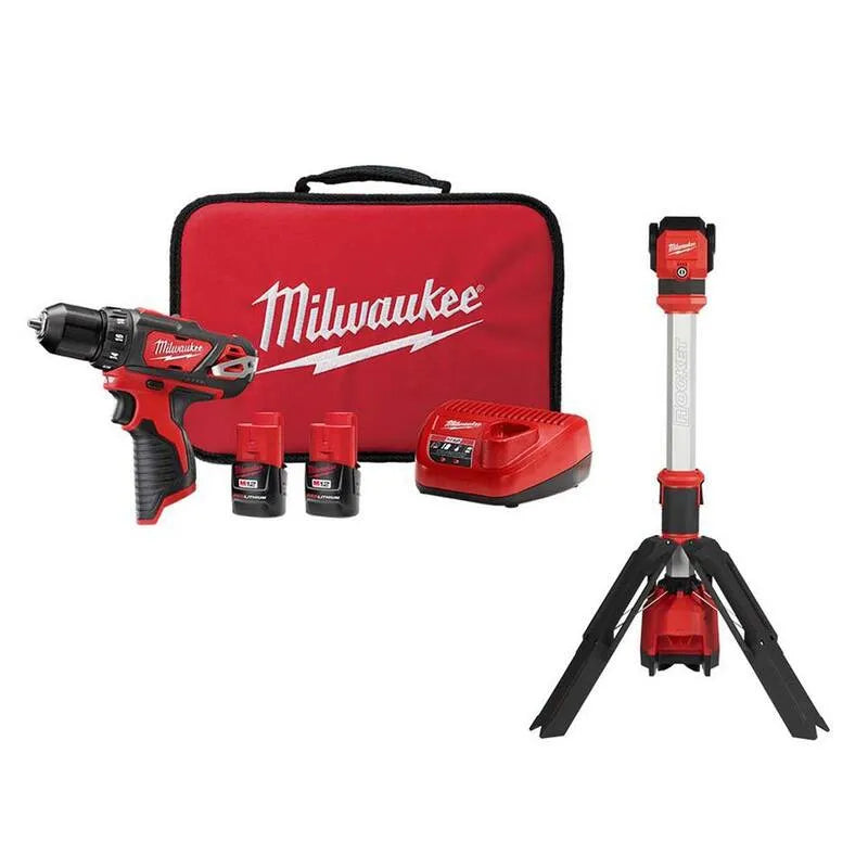 Milwaukee, 12V, 3/8 po, sans fil Design, 8 in, Rouge, Forces à puissance