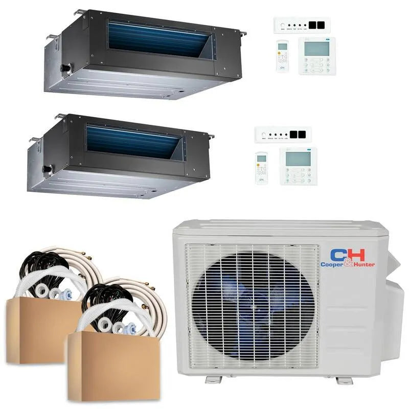 Mini système de partage sans conduit BTU 1, 1, 5 tonne, 21. 3 TRÉS, 18000 BTU, fonction de chaleur, 230V