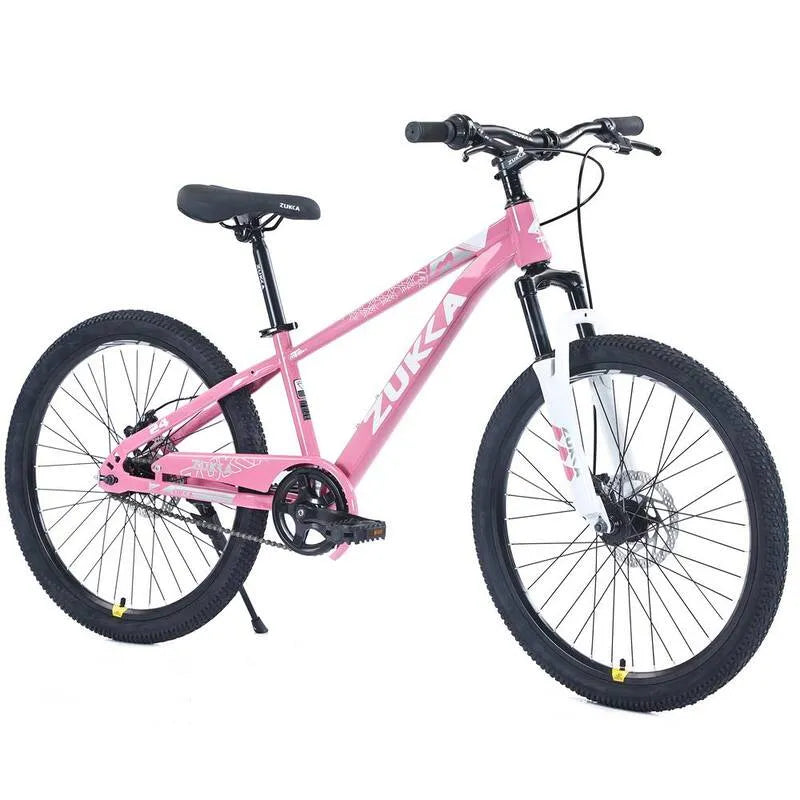 Unbranded, 24 po Garçons et filles et #x27; Vélo de montagne rose pour 9-12 ans, Rouge/Rose, Vélos, 24 in