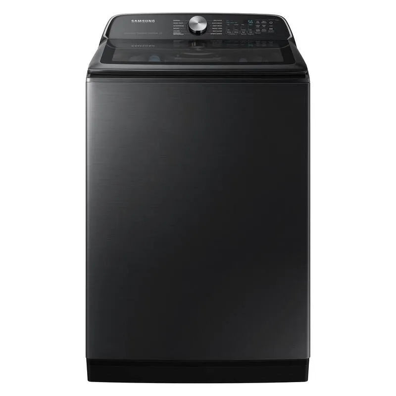 Samsung Extra-Grande Capacité Smart supérieur chargeuse, 5. 4 cu. ft, noir, brossé noir, 5.4 cu.ft