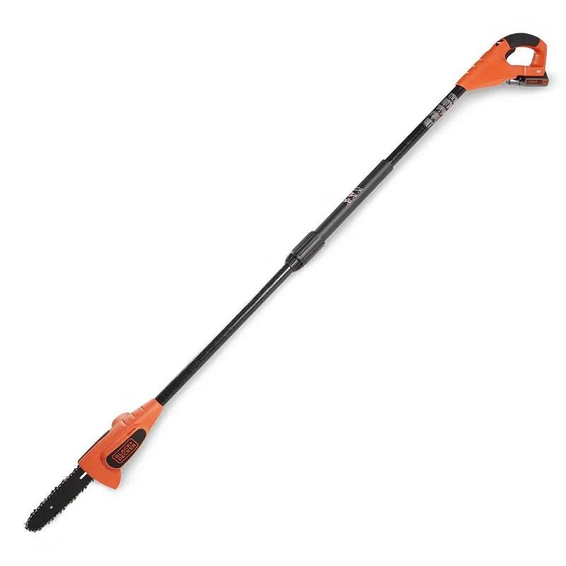 8in. noir+DECKER 8po, conception sans fil, 20V, pile sans fil à sciage à poteau, outil seulement