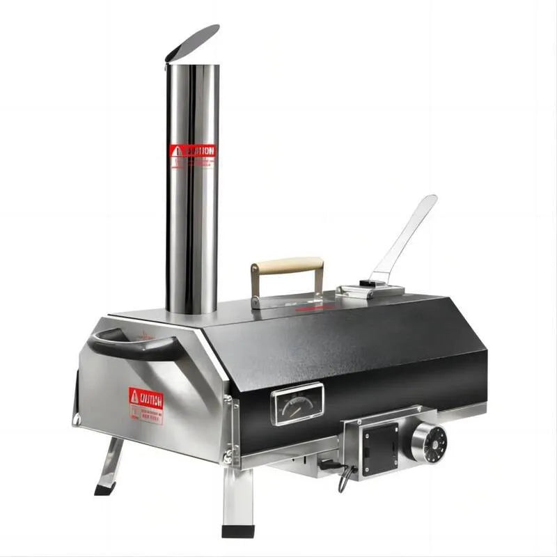 Four à pizza extérieur à feu de bois, Design portable compact, 12 po., 12 in