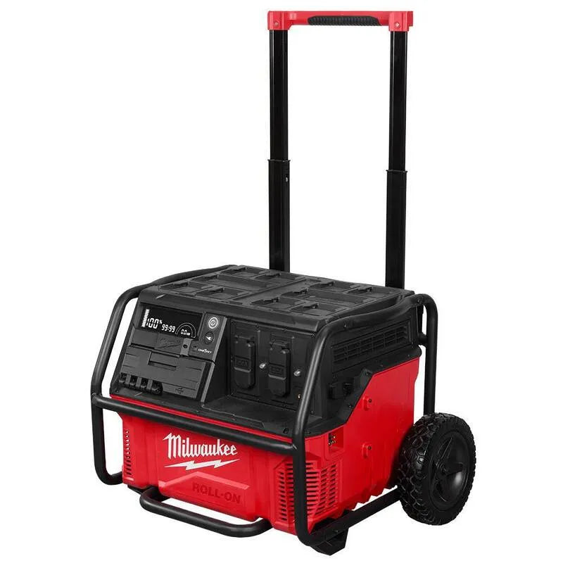 2. 5kWh Output/7200-Watt Milwaukee 3600-Watt, conception sans fil, sortie ROLL-ON 7200-Watt Cap 2, 5kWh Batterie Lithium-Ion alimentée Power Start station électrique Générateur de batterie