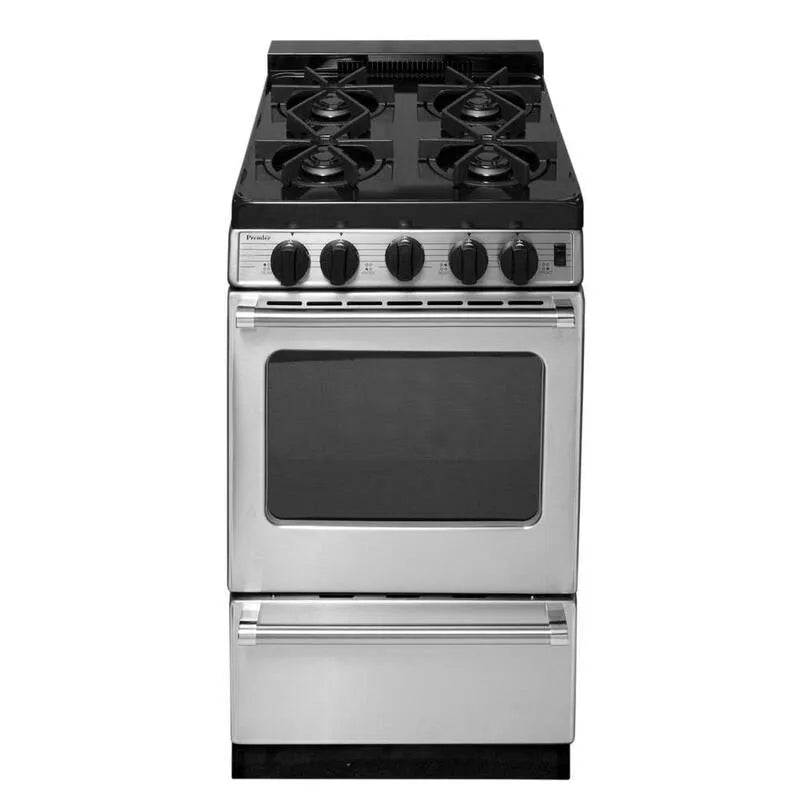 Gamme de gaz, acier inoxydable, 20 po, 2, 42 pi, série Pro, 20 in, 2.42 cu. ft, Cuisinières à gaz à four simple