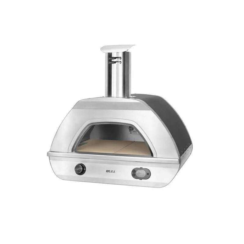 Four à pizza extérieur, 29 ans, bull 29 in. Bois et gaz brûlé, Acier inoxydable, Fours à pizza