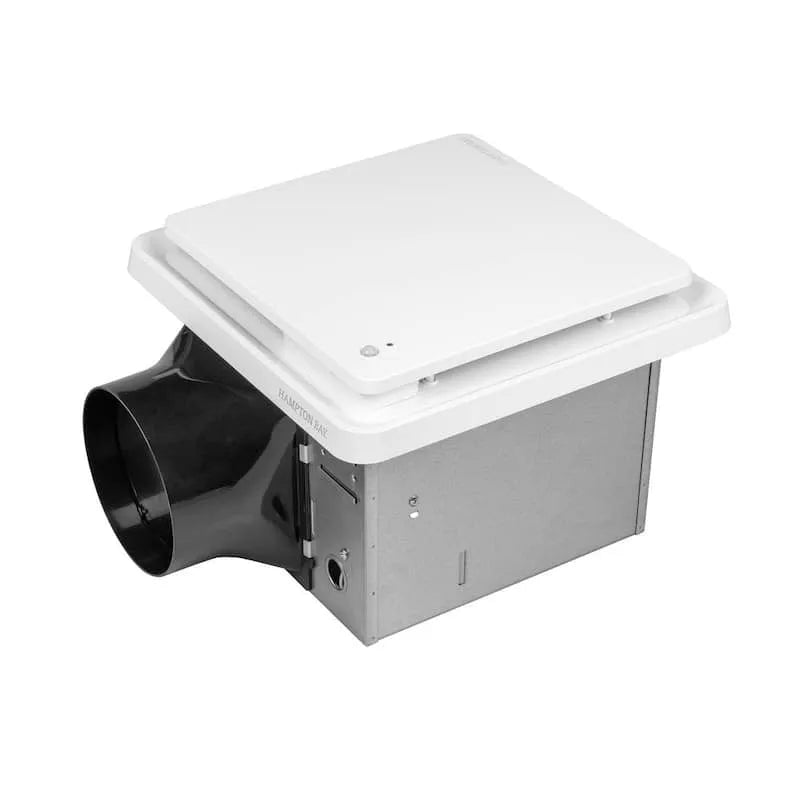 Hampton Bay, 110 CFM, installation de plafond-mouton, blanc avec détecteur de mouvement et d'humidité