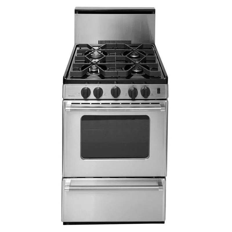 Gamme de gaz, acier inoxydable, 24 po, 2, 97 pi, série Pro, 24 in, 2.97 cu. ft, Cuisinières à gaz à four simple