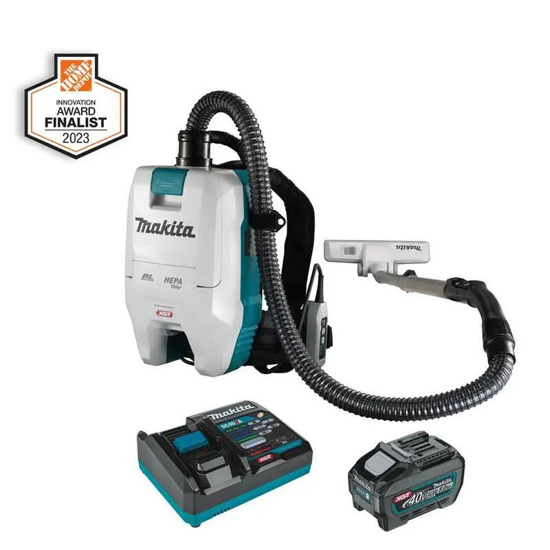 40-Volt Aspirateur Makita 40 Volt, conception sans fil, filtration HEPA, 2 Qt, multi surface, 5, 0 Ah, sans brosse, 5.0 Ah