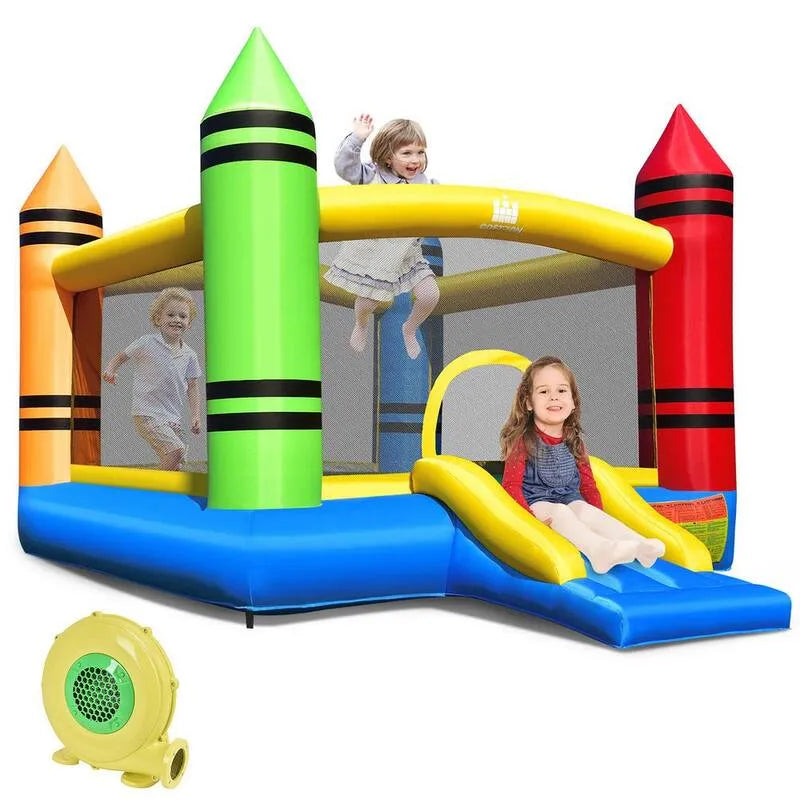 Bounce House Kids Sauter Château avec/Slide Ocean Balls et 480 avec souffleur, gonflable