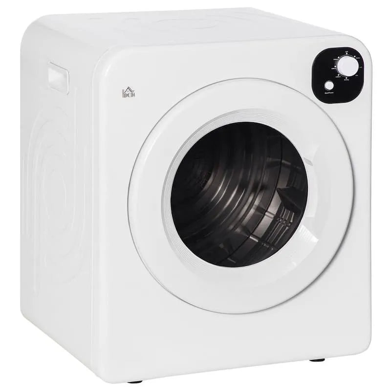 Lave-linge compact sans vent 120-V, Design portable compact, Design sans vent, 3, 2 cu. ft, 1300-W pour appartement, blanc, 3.2 cu. ft