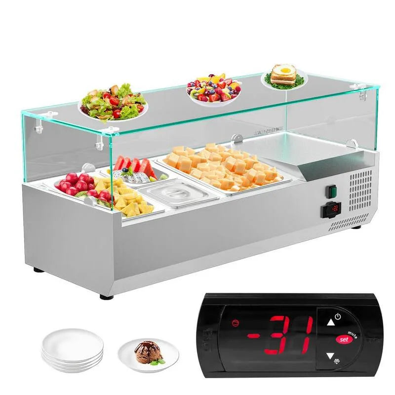 Réfrigérateur 4-Pan, 47 po, 0, 93 pi, Acier inoxydable, Design commercial, 47 in, 0.93 cu. ft