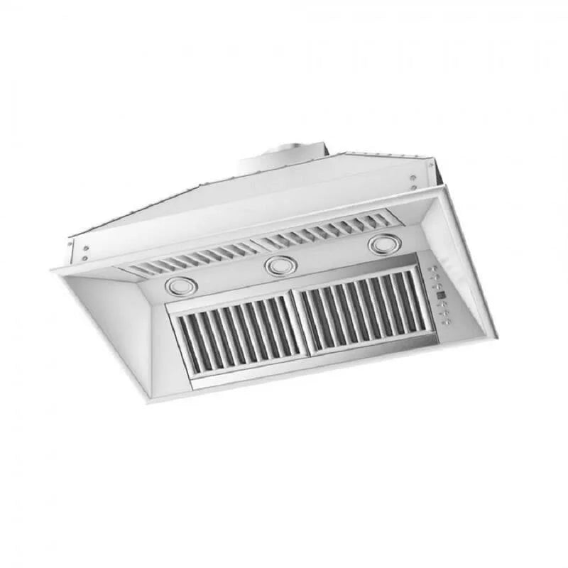 Hotte aspirante, Hotte de gamme, acier inoxydable, installation intégrée, 400 CFM, 34 po., 34 in