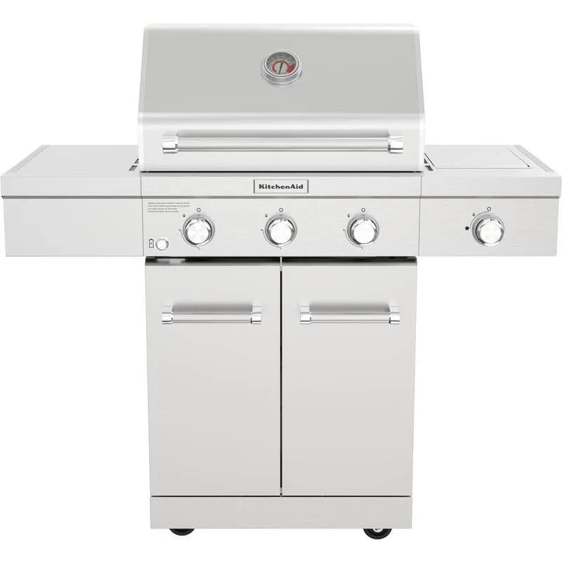 3-Burner KitchenAid Grille à gaz à 3 burner de cuisine, acier inoxydable, technologie céramique, propane liquide