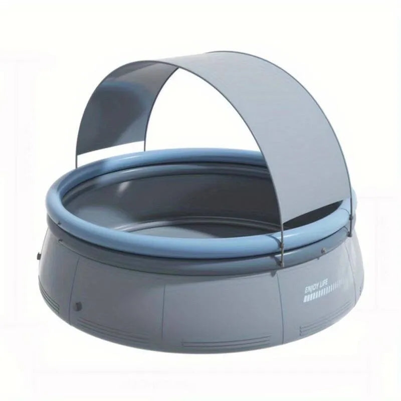 96. 06 po, H Piscine gonflable pour les enfants et les adultes pour adultes, ronde 56. 3 po, jardin pelouse extérieur, 56. 3 po., 96.06 in, 56.3 in