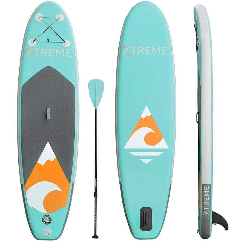 Paddle et Essentials, 10 pieds, Ultimate. Aqua PVC gonflable Stand Up Paddle-Board, 10 ft, Bleu, Paddleboards debout