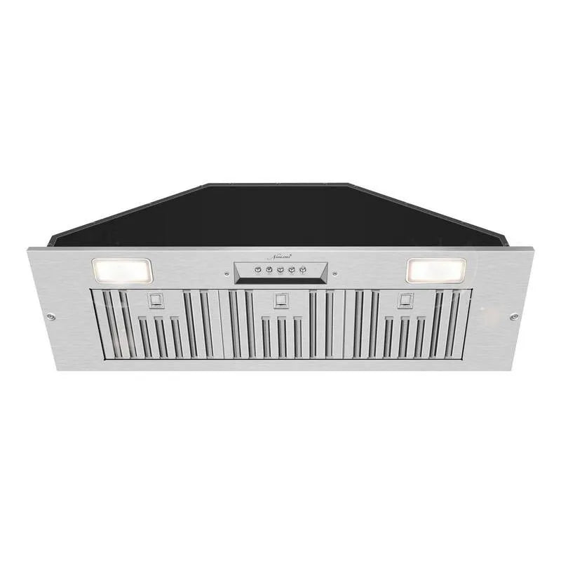 Hotte aspirante, Hotte de gamme, acier inoxydable, aspiration sous vide, installation intégrée, 36 po., 36 in