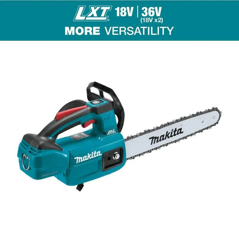 Makita LXT 12 tronçonneuse, 12 po, 18V, Outil seulement, sans brosse, batterie, 12 in