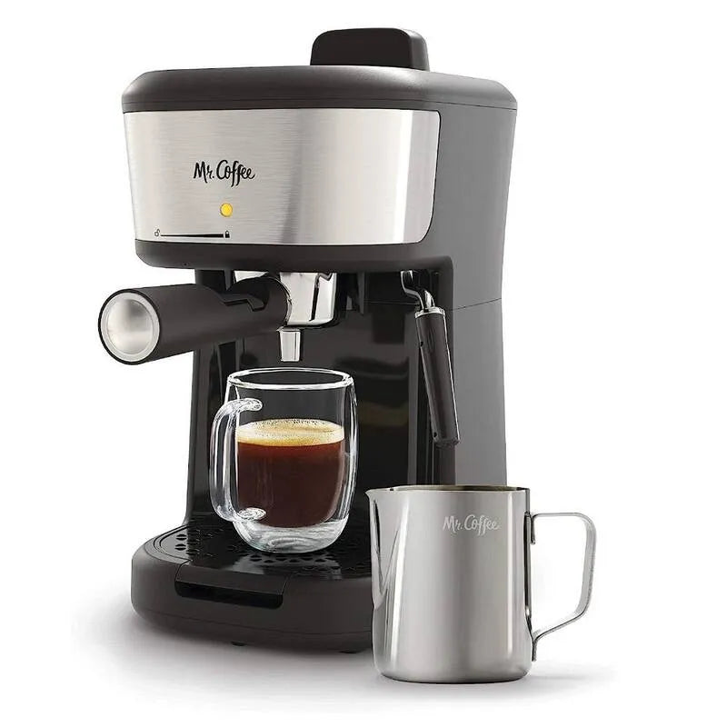 Machine à expresso, 20 oz, acier inoxydable, machine Cappuccino avec pochoir à bourrelet et baguette à vapeur