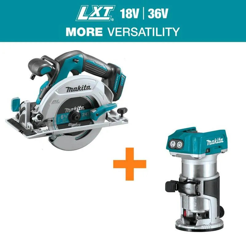 Makita, conception compacte et portable, 18V, 6-1/2 po, sans brosse, vitesse variable, 2 in
