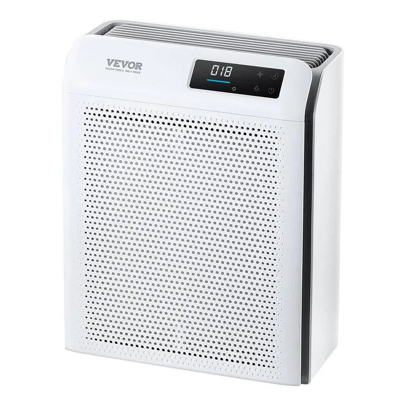Purificateur d'air H13, 1344 sQ. FT. /h Purificateur intelligent avec contrôle de vitesse et nettoyant de garde d'enfants Blancs