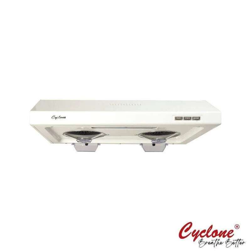 Hotte aspirante, Hotte de gamme, 680 CFM, 30 po, Facile à nettoyer, technologie sans filtre, sous cabinet, blanc, 30 in