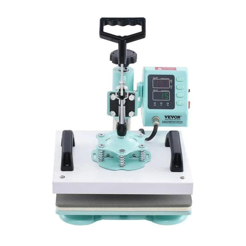 Machine à presse à chaleur, machine à transfert de chaleur pour T-Shirts Press Green, 10 po., 12 x 10 in