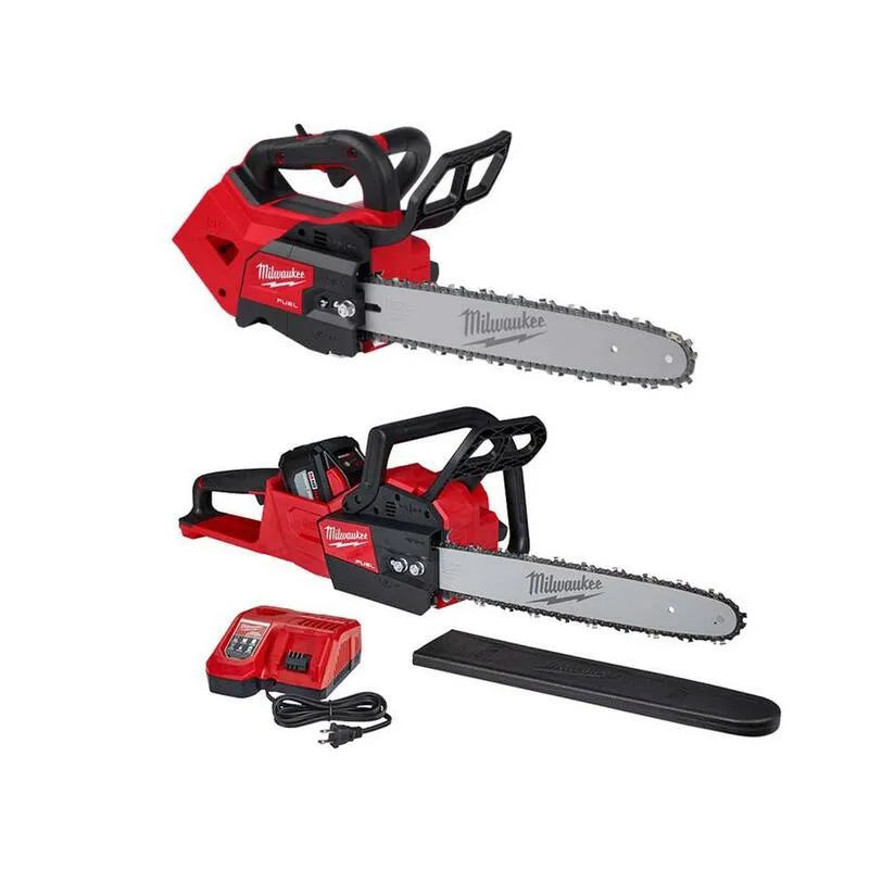 Milwaukee FUEL 14 M18 Chainière, sans fil de conception, 14 po, 18V, 16 po, 12. 0 Ah Batterie, sans brosse, 14 in, 16 in, 12.0 Ah