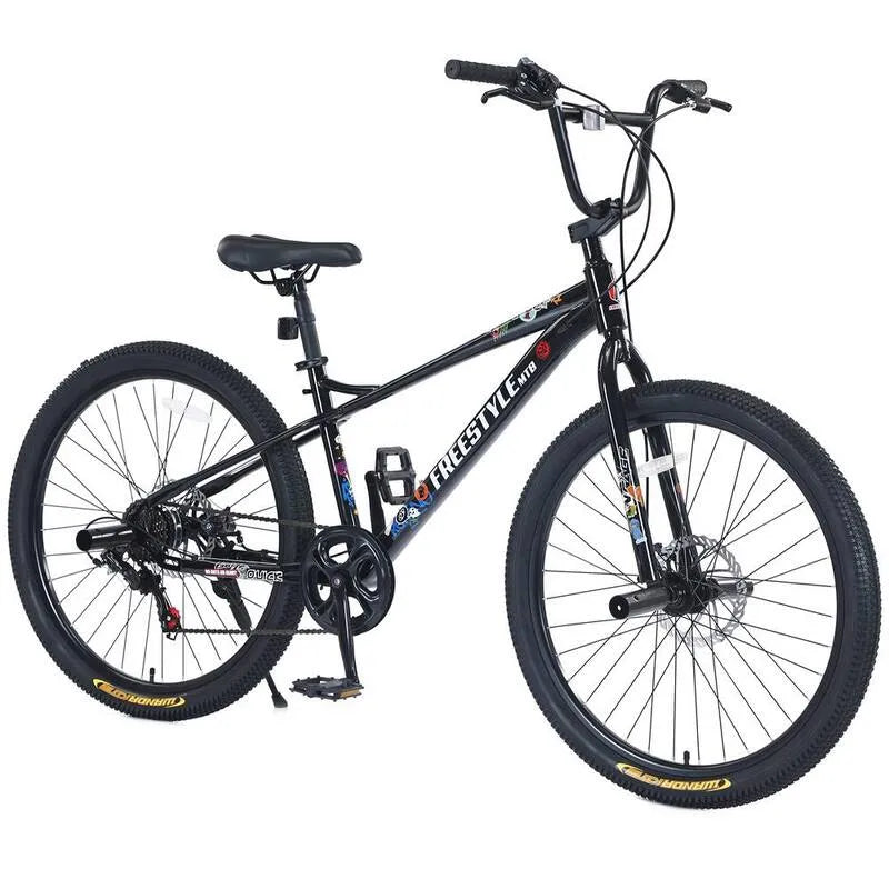 Enfants Vélo Double Disque Freins 26 po, Enfants et #x27; S Vélo pour garçons Filles 12 ans et plus, 26 in, Noir, Voitures électriques pour enfants