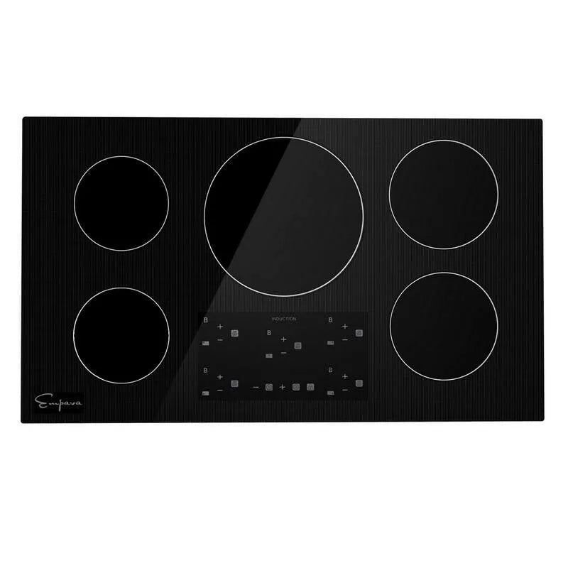 Induction table de cuisson, 36 po, intégré, four électrique de comptoir, noir, 36 in