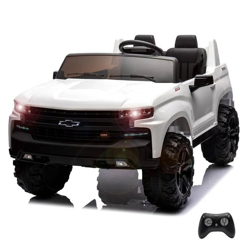 Voiture électrique de jouets, sans fil, télécommande, batterie alimentée, avec télécommande, blanc