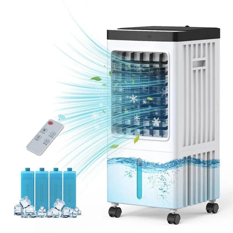 3-in-1 3-en-1, conception compacte et portable, 5000 BTU, 120° Oscillation Air refroidisseur