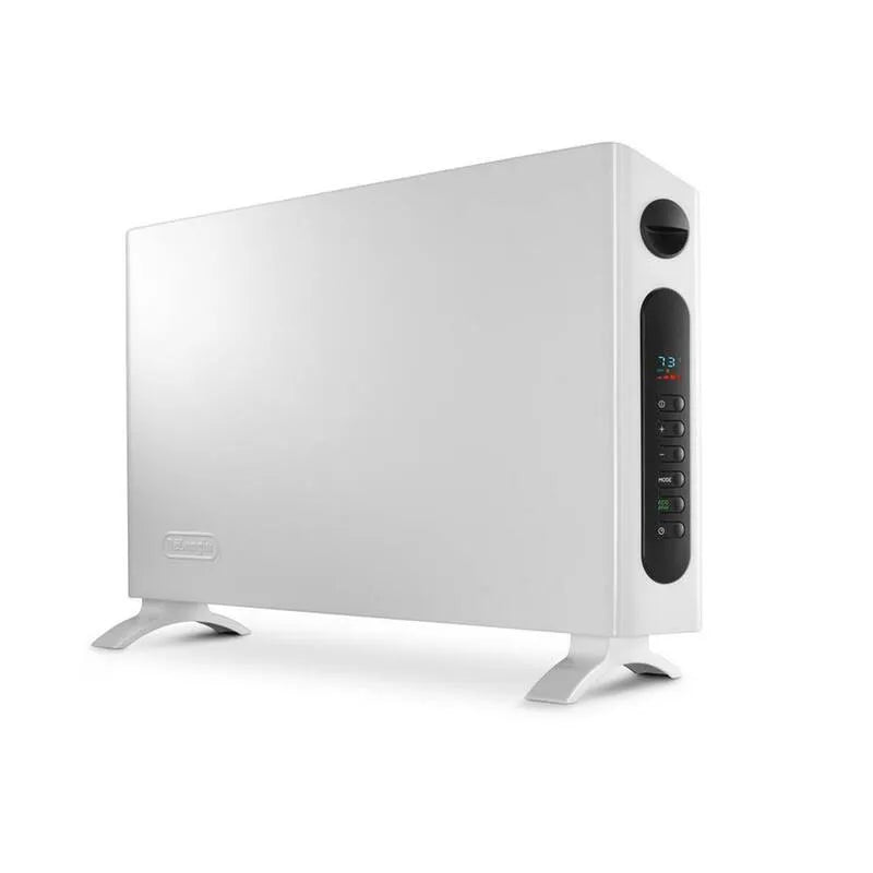 DeLonghi 1500-Watt, Cuisine Convection, Blanc Slim Style Tableau de Convection numérique Chauffe-panneau avec ventilateur
