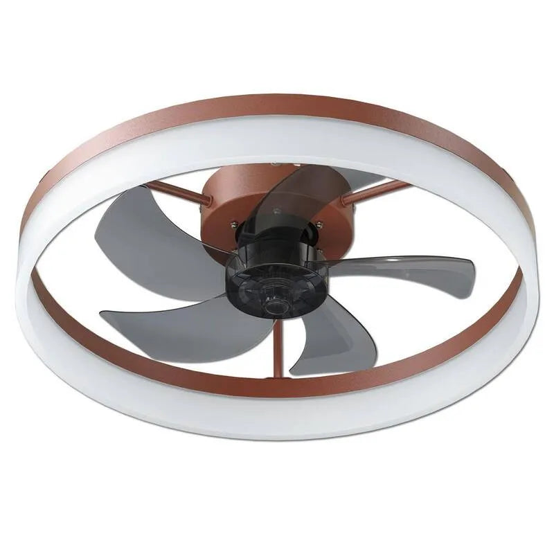 Ventilateur de plafond, 19. 7 po, Intérieur, réversible, avec télécommande, Rouge, 19.7 in