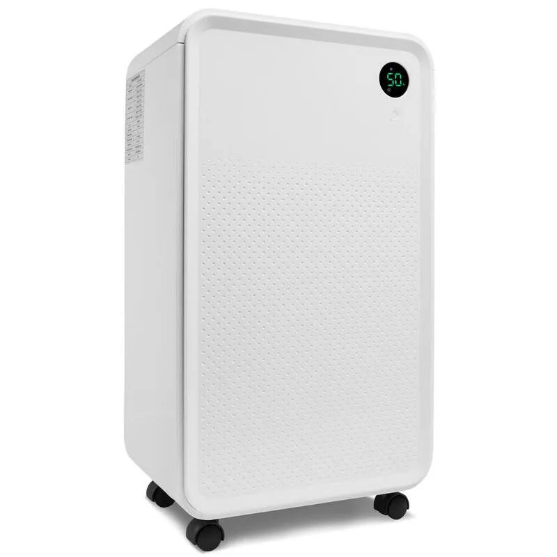 Déshumidificateur 30 pt. 3000 pi2, 2L, 3 modes, Égoutter auto ou manuel pour les grandes pièces, blanc