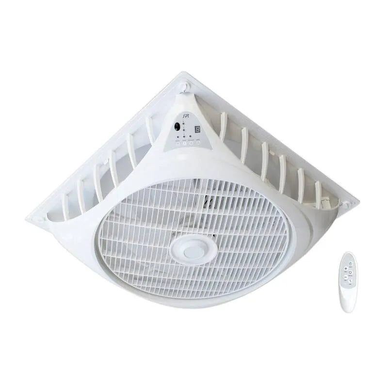 Ventilateur de plafond, 23, 74 po, Télécommande, Intérieur, avec Télécommande, Blanc, 23.74 in
