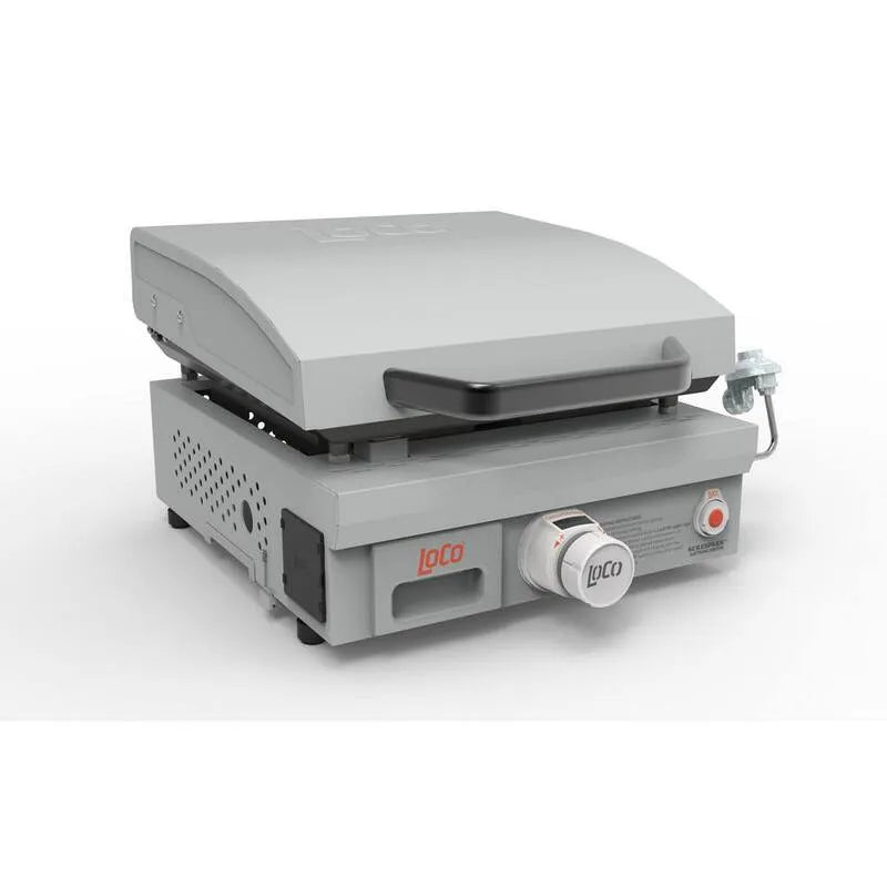 Digital Propane SmartTemp Flat supérieur Grill 1-Burner, conception compacte et portable, Propane liquide, 16 po., 16 in