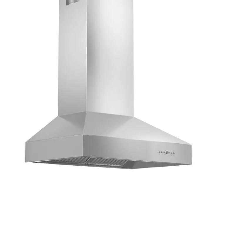Hotte aspirante, Hotte de série, 400 CFM, 30 po, Acier inoxydable, Montable sur mur, Extérieur, 30 in, Acier inoxydable brossé, Hottes murales