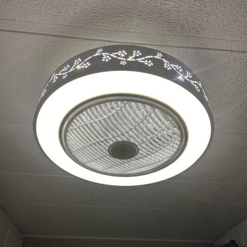 Ventilateur de plafond, 21. 65 po, intérieur, avec diffusion d'air à distance, blanc, télécommandé, 21.65 in