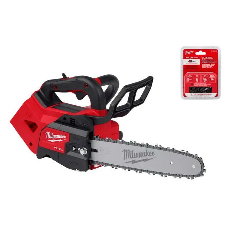 Milwaukee 18-Volt Chain Saw, 12 po, Conception sans fil, Outil uniquement, M18, Sans brosse, 12 in