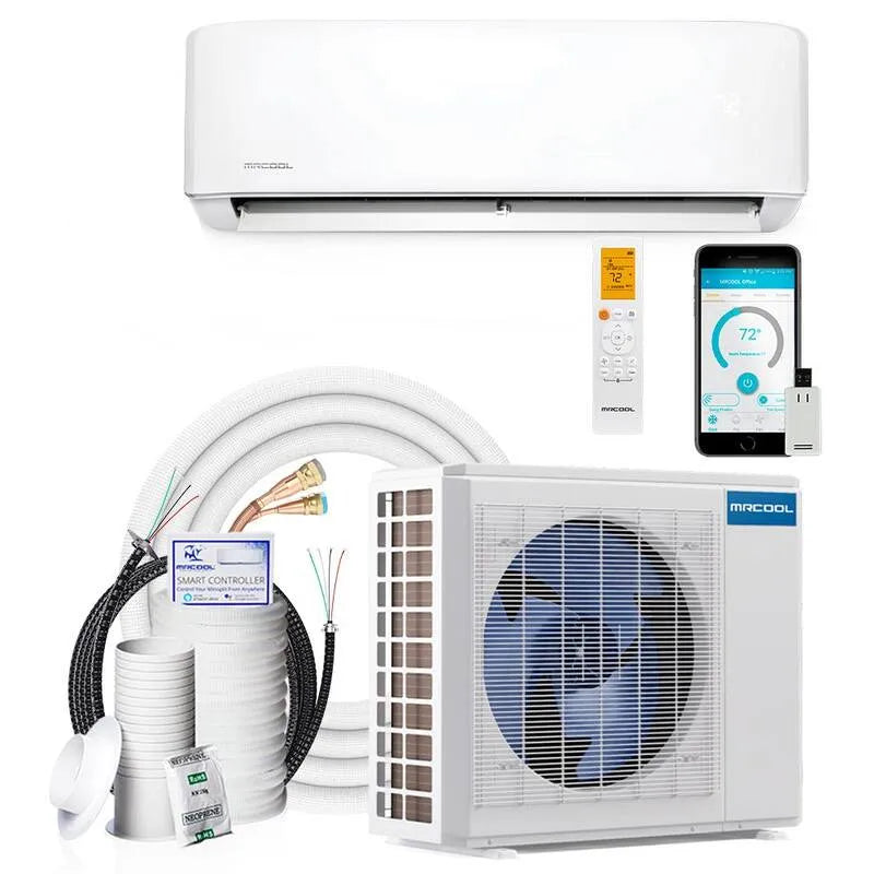 1. 5-Ton MRCOOL 1, 5-ton Mini système de partage sans conduit, 22 TRÉS, 18000 BTU, 25ft, 1-Zone, 18K, 18,000 BTU