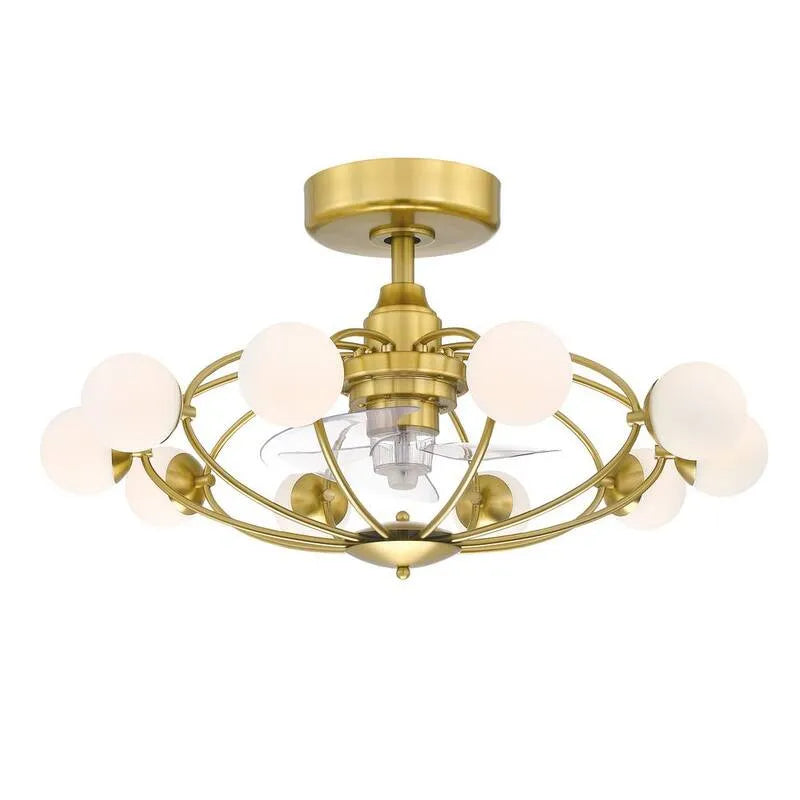 Ventilateur de plafond, 32 po, intérieur, à distance de la circulation d'air, 32 in