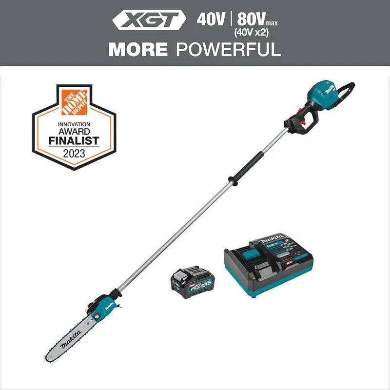 Makita 4. 0Ah Kit de scie électrique sans fil sans brosse, 10 po, 40V, 8 pi, conception sans fil, 10 in, 8 ft, 4.0Ah