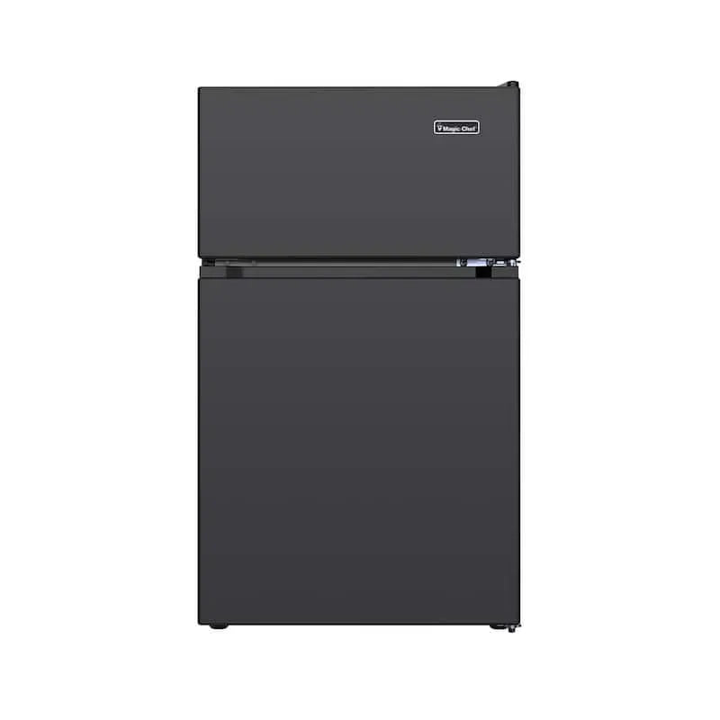 2-Door Réfrigérateur 2 portes Magic Chef, 3, 1 m2 d'eau, noir, Frozen Food Storage Appliance, 3.1 cu. ft