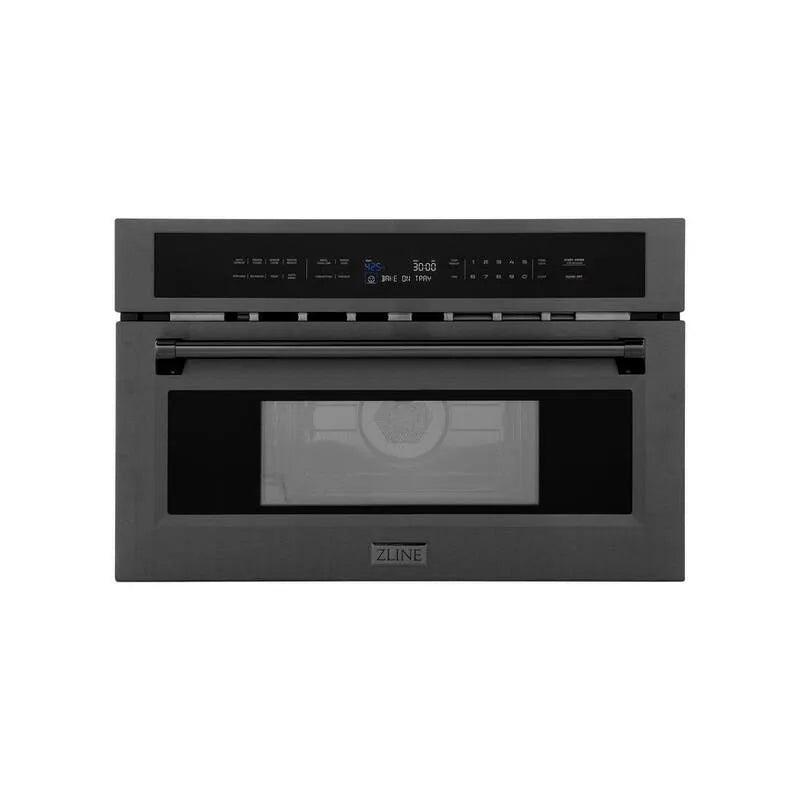 Four micro-ondes 1000-Watt, 30 po, Acier inoxydable, Noir, 30 in