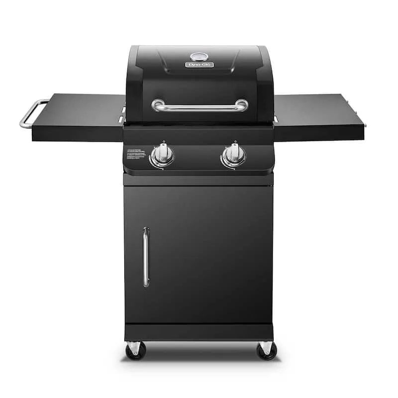 Grille à gaz de propane de combustion 2-Burner, Propane liquide, Premier, Noir