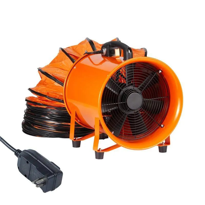 Ventilateur de soufflante 10 po, 1518 CFM, 32. 8 pi, tuyau de conduit pour l'échappement à domicile, Utilitaire, 10 in, 32.8 ft